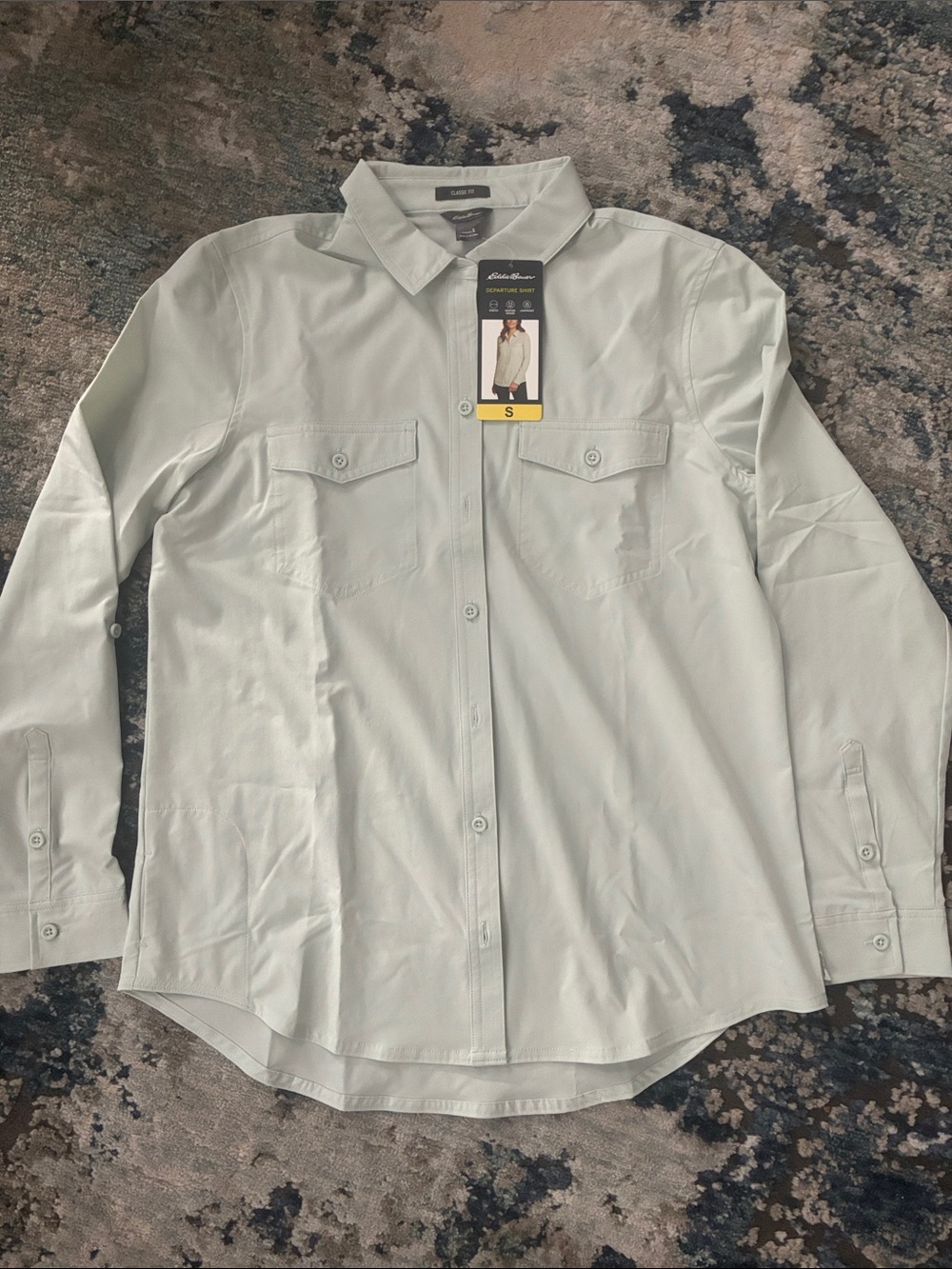 Women’s Eddie Bauer Light Sage Button-Up Shirt - Small